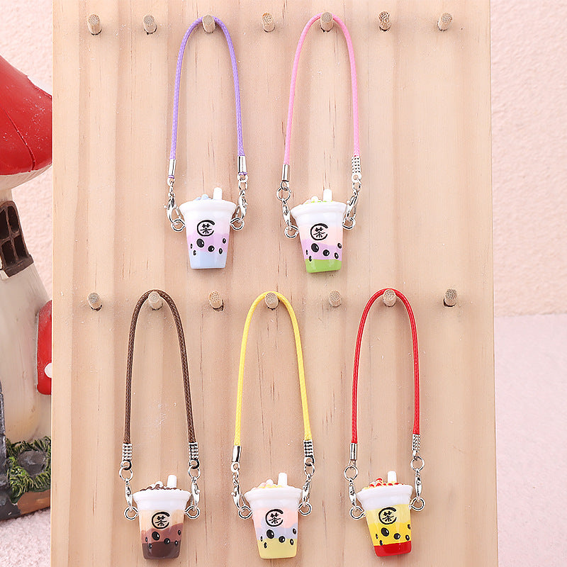 Wholesale Cute cartoon mini milk tea cup doll accessories