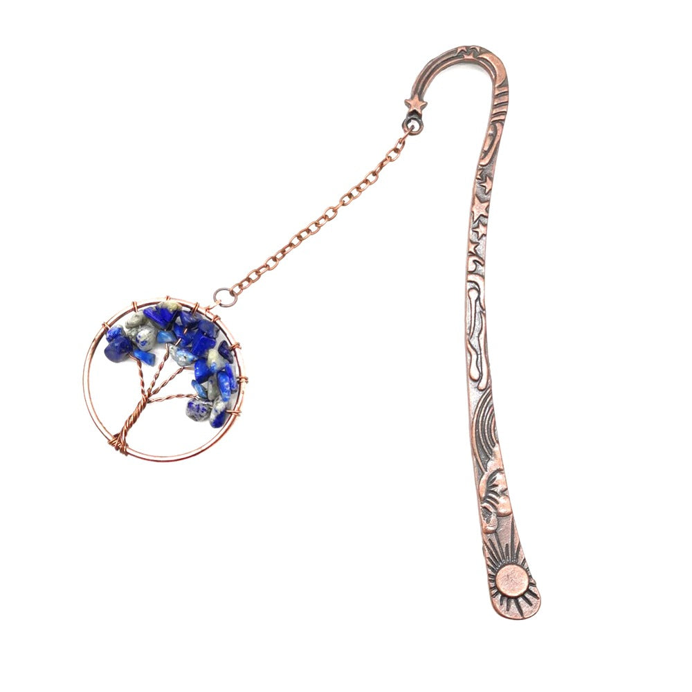 Wholesale Natural Gravel Crystal Tree of Life Bookmarks ACC-BM-HanX002