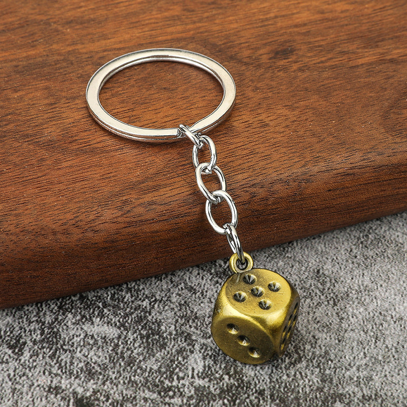 Wholesale Zinc Alloy Dice Keychains ACC-KC-YuJia008
