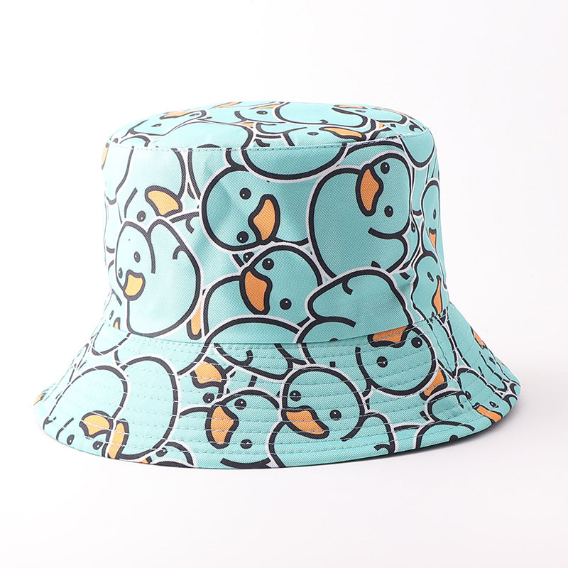 Wholesale Digital Print Yellow Duck Bucket Hat Fashion Party Accessory Gift