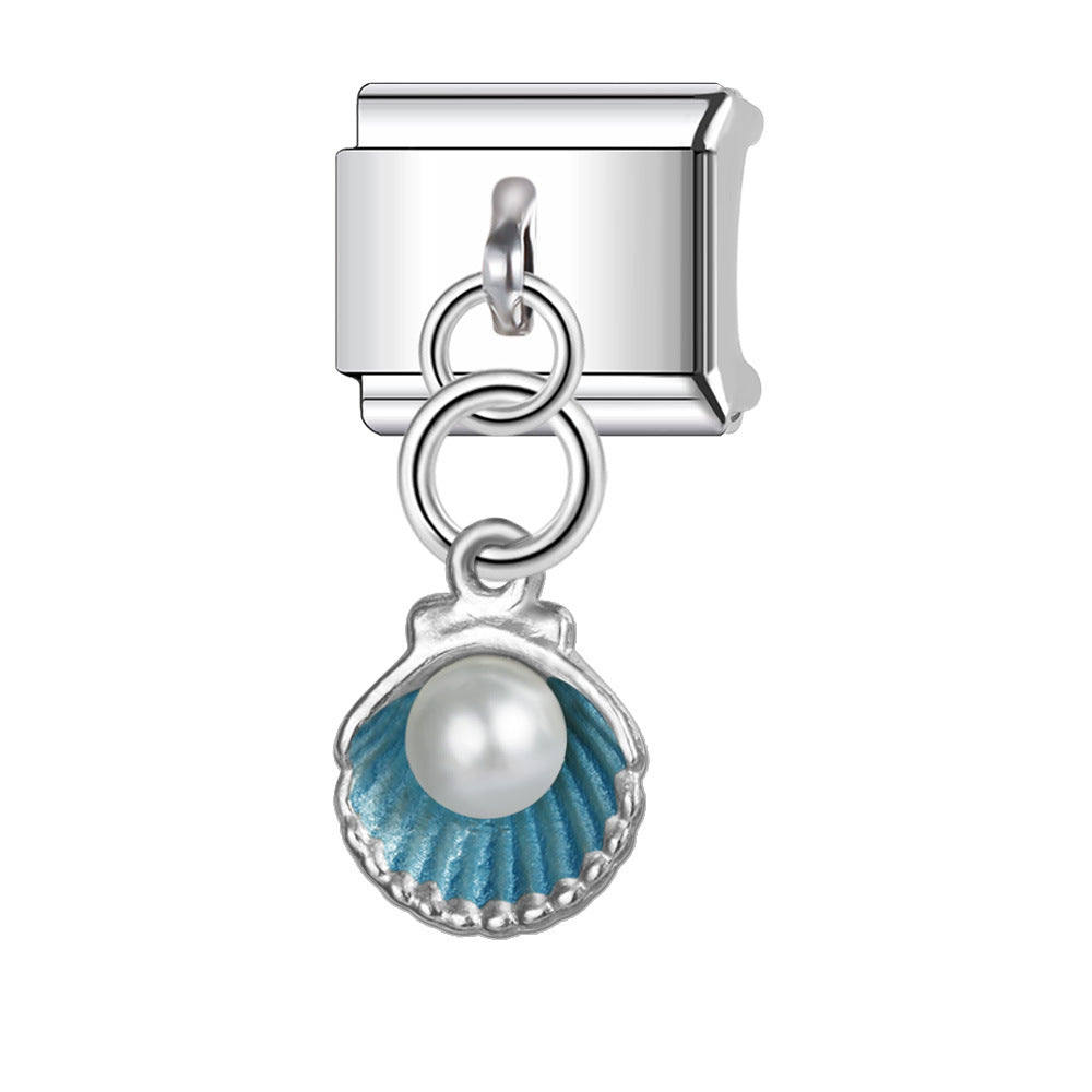 Wholesale  Italian Charm Bracelet 9mm DIY  Pendant Creative Stainless Steel Composable Bracelet