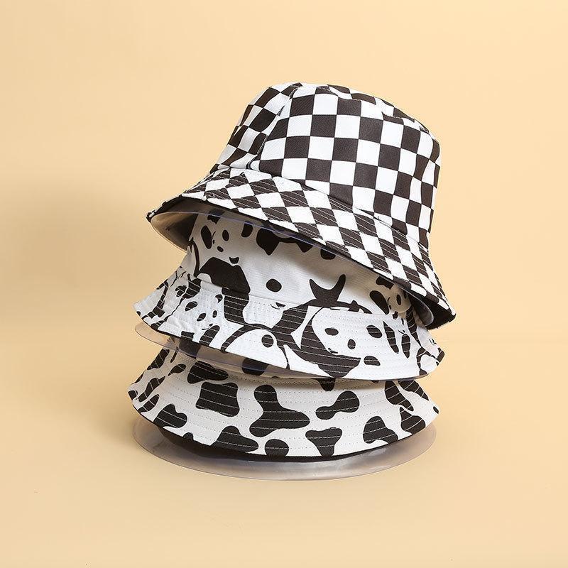 Wholesale Cow Print Double Sided Bucket Hat ACC-HT-DaQi005