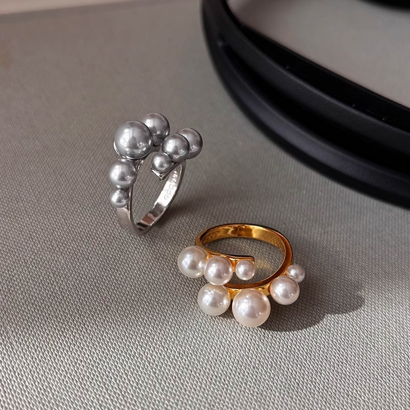 Wholesale  Unique Open Pearl Ring