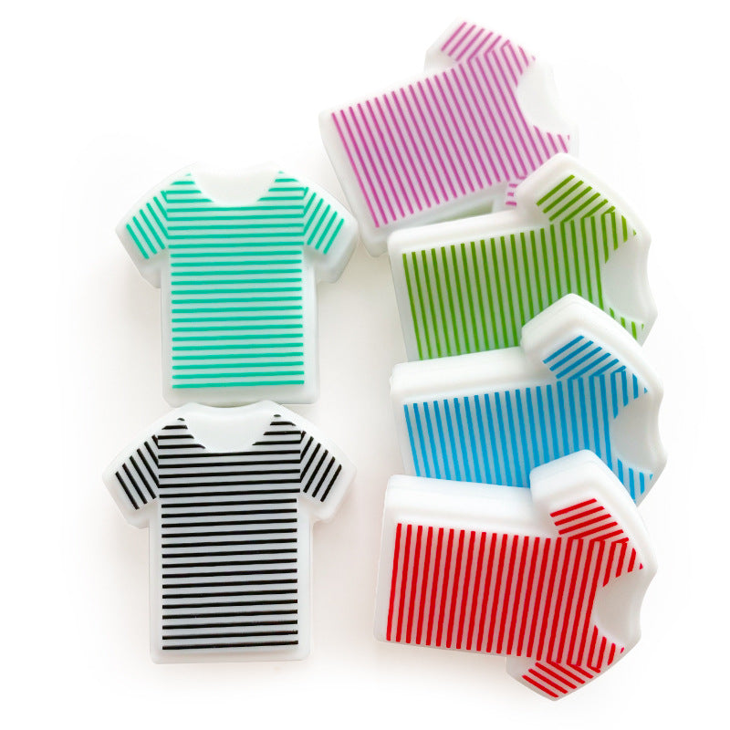 Wholesale 10pcs Summer T-shirt Food Grade Cartoon Beads Focal Beads DIY Accessories ACC-BDS-WDX069