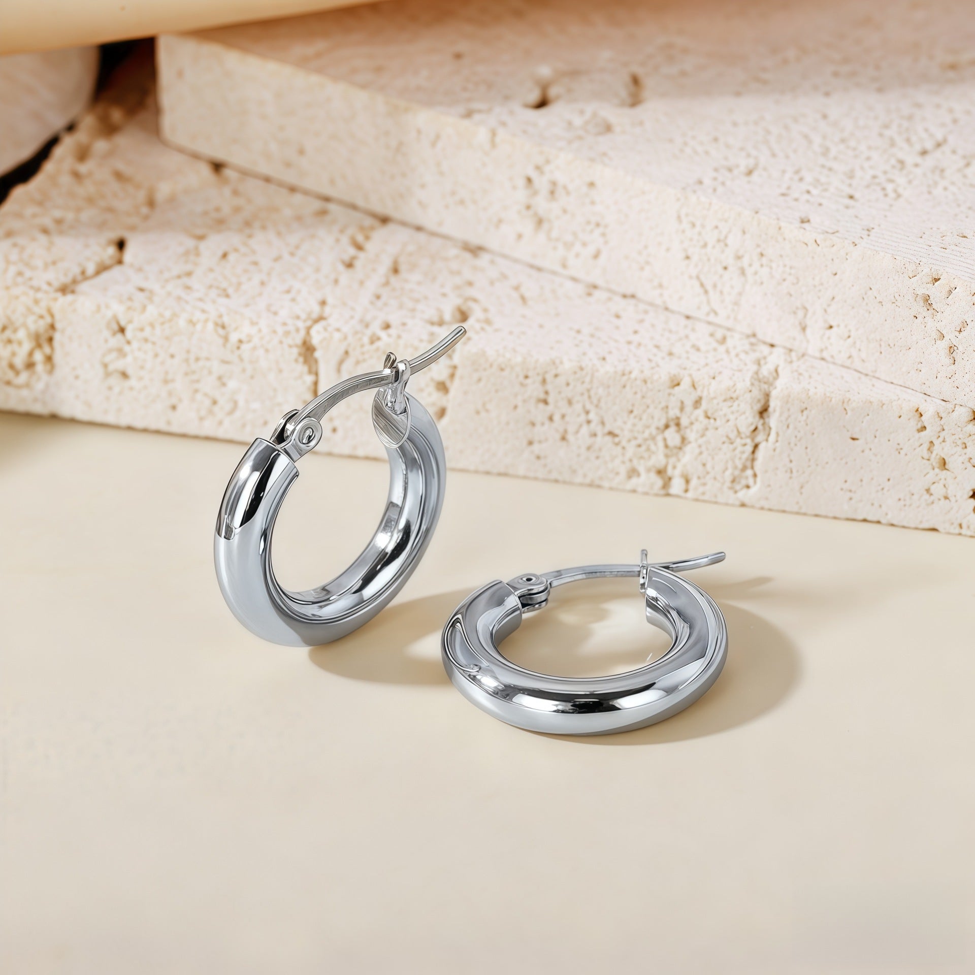 Wholesale Steel titanium hoop earrings