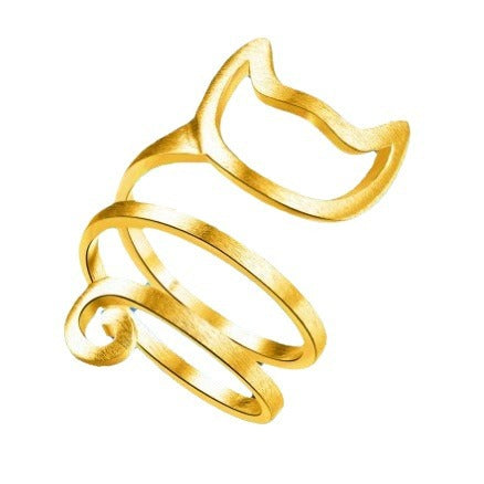 Wholesale Vintage Style Feather Flower Pattern Ring Set