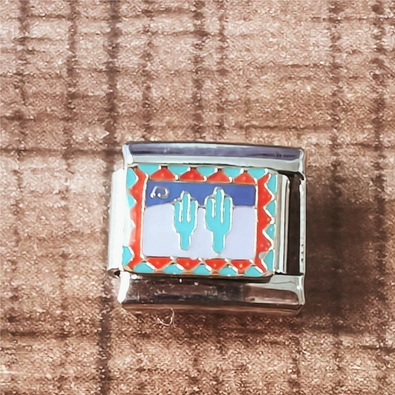 Wholesale Italian Charm Bracelet 9mm DIY Splicing Removable Stainless Steel Coconut Tree Composable Bracelet ACC-BT-XY045