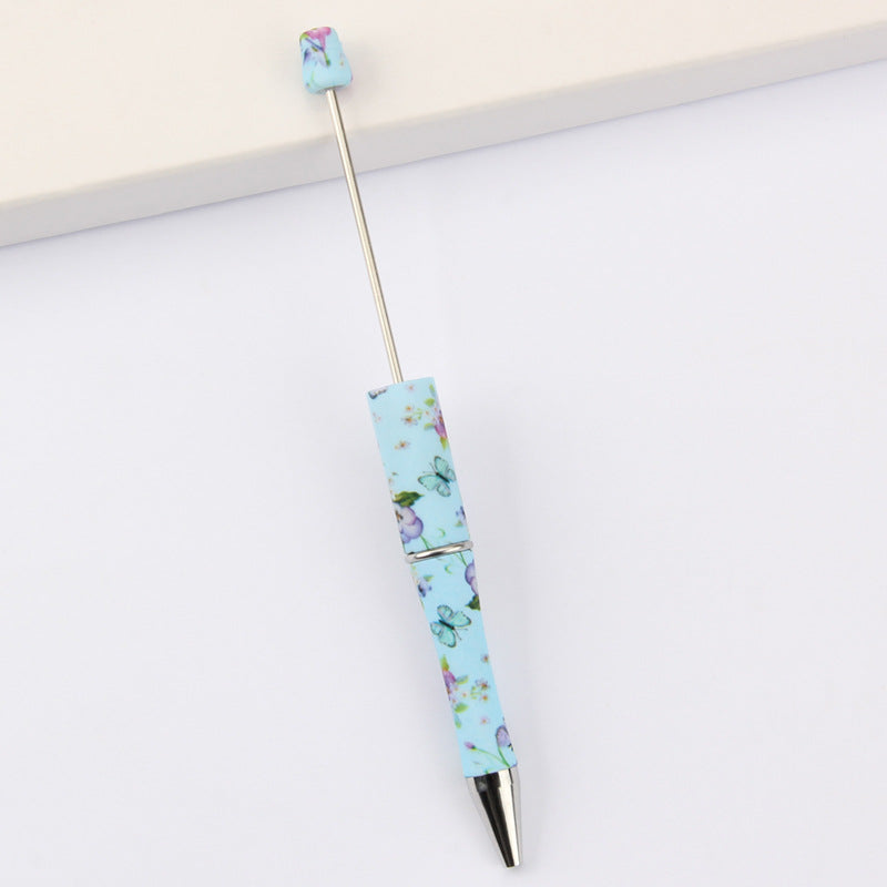 Wholesale Beadable Pens Leopard Print Floral Cow Independence Day Print DIY Beaded Pens ACC-PN-JinBN015