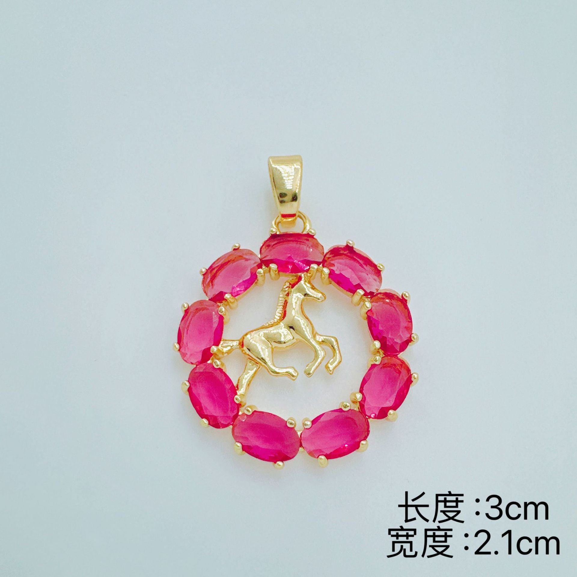 Wholesale Ocean Marine Pendant Necklace Gold Plated Copper Zircon Seashell Mermaid Tail Jewelry Accessory