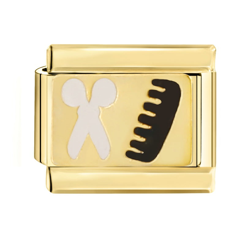 Wholesale Italian Charm Bracelet 9mm DIY Splicing Removable  Stainless Steel Composable Bracelet