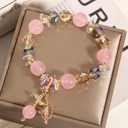 Wholesale Crystal Aquamarine Bracelet,  Niche Design,  Fashion Accessory,  Gift