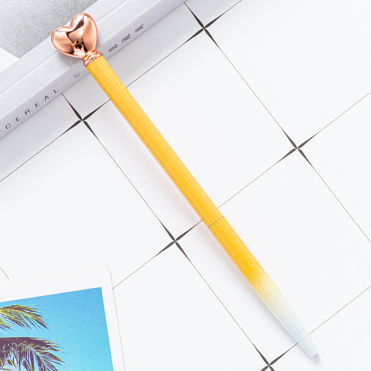 Wholesale Love Shape Ballpoint Pen Metal Pen ACC-PN-HuaHao017