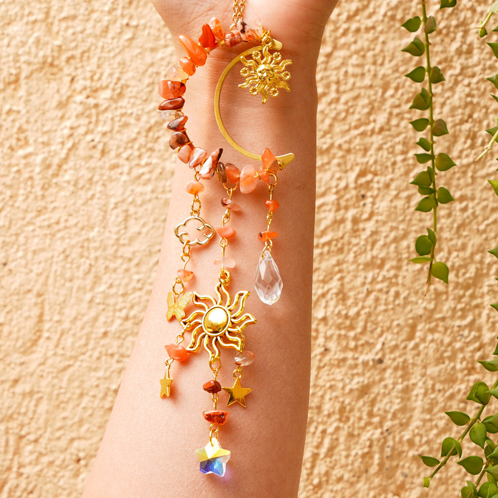 Wholesale Natural Crystal Gravel Sun Catcher Wind Chime ACC-WS-RongGuan002