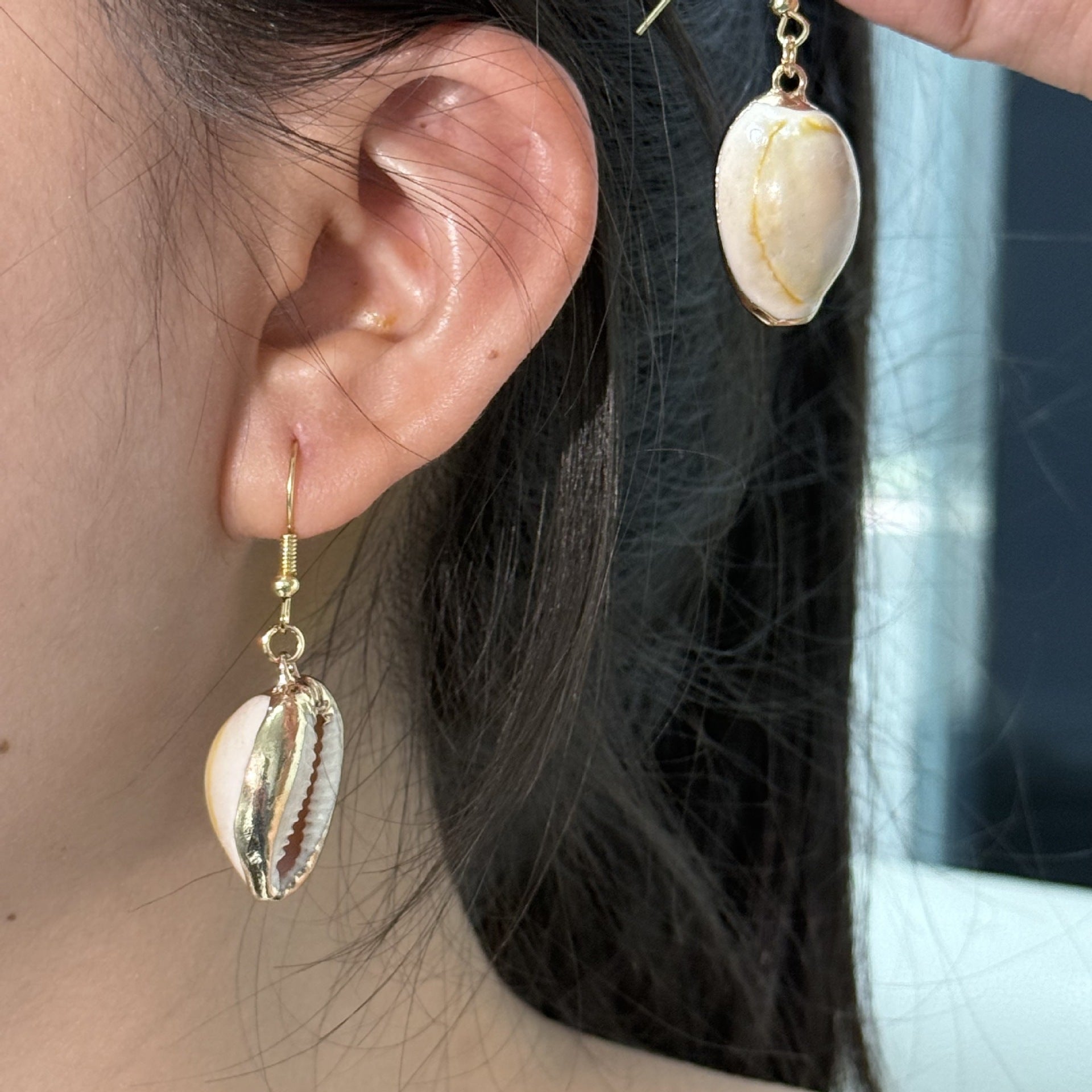 Wholesale  natural shell conch earrings
