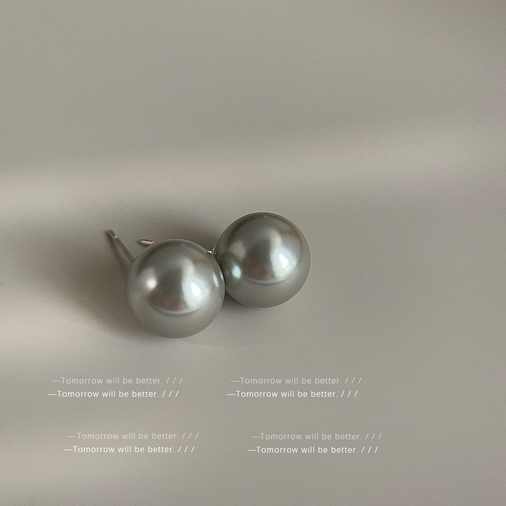 Wholesale 925 Silver Needle Pearl Earrings Ear Studs ACC-ES-Eryu002