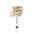Wholesale Cute Cat Acrylic Retractable Rotating Badge Keychain