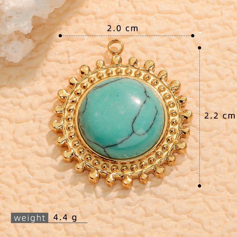 Wholesale sunflower  sweater chain Pendant