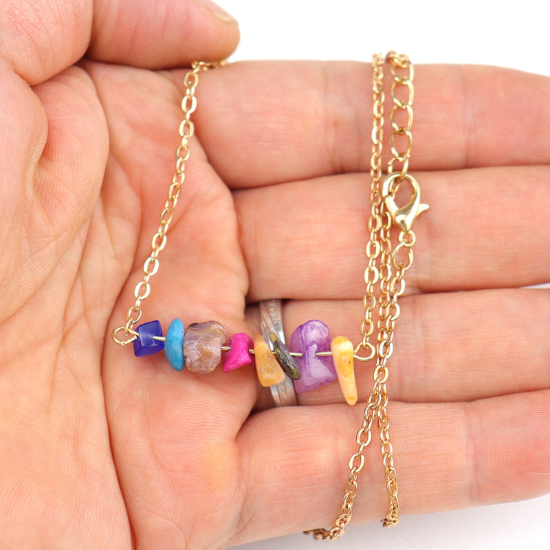 Wholesale Bohemian Style Natural Gravel Necklace