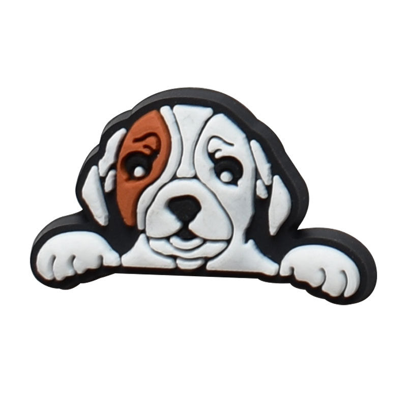 Wholesale Random 100pcs  flower  PVC Soft Rubber Shoe Buckle Decoration