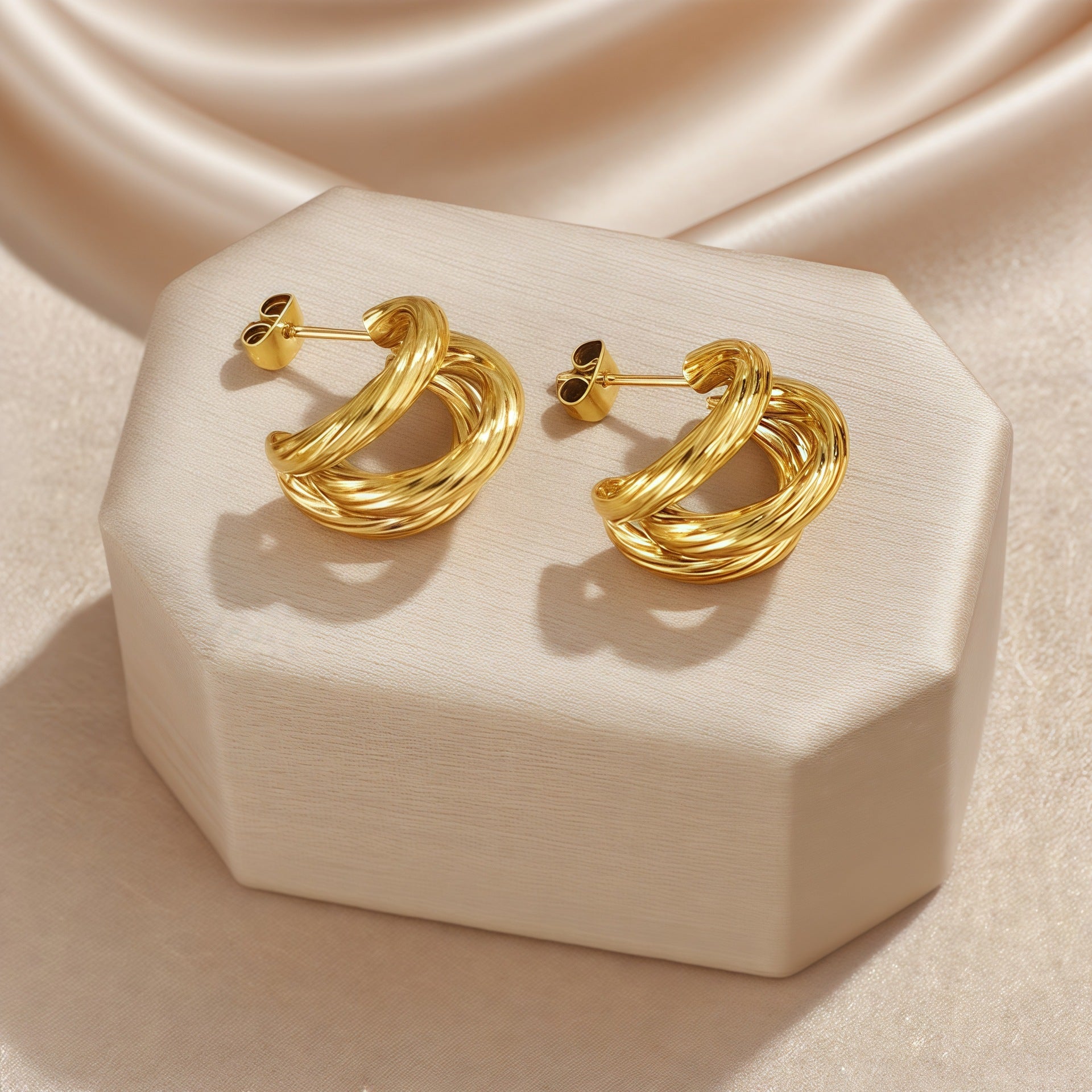 Wholesale 2PCS Titanium steel earrings