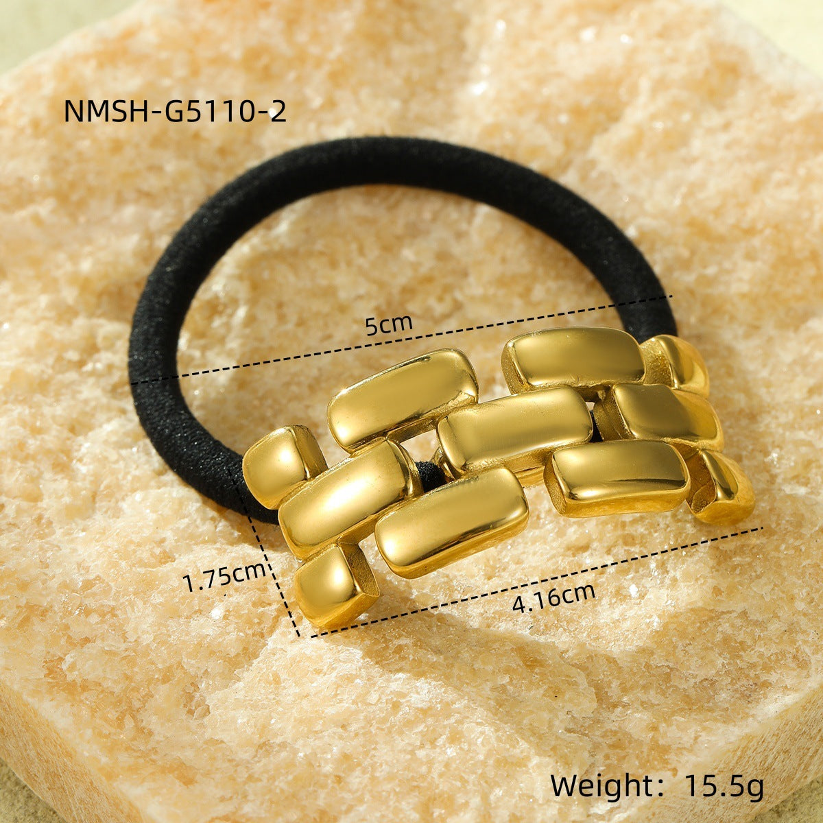 Wholesale Stainless steel  geometric hair scrunchies