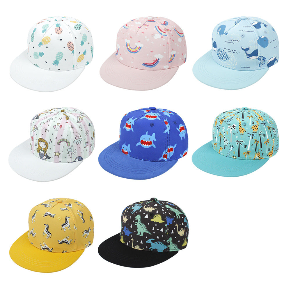 Wholesale Flat Brim Cartoon Print Children's Baseball Cap ACC-KH-Xiami001