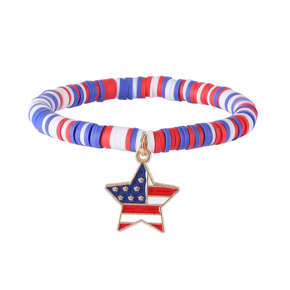 Wholesale Independence Day red, white and blue elemental hand ornament