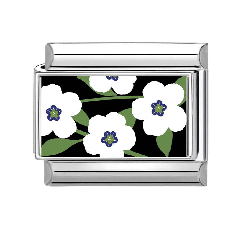 Wholesale Cute Cartoon Floral Charm Bracelet Stainless Steel DIY Jewelry Boutique Accessory