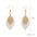 Wholesale  retro simple personalized niche leaf earrings