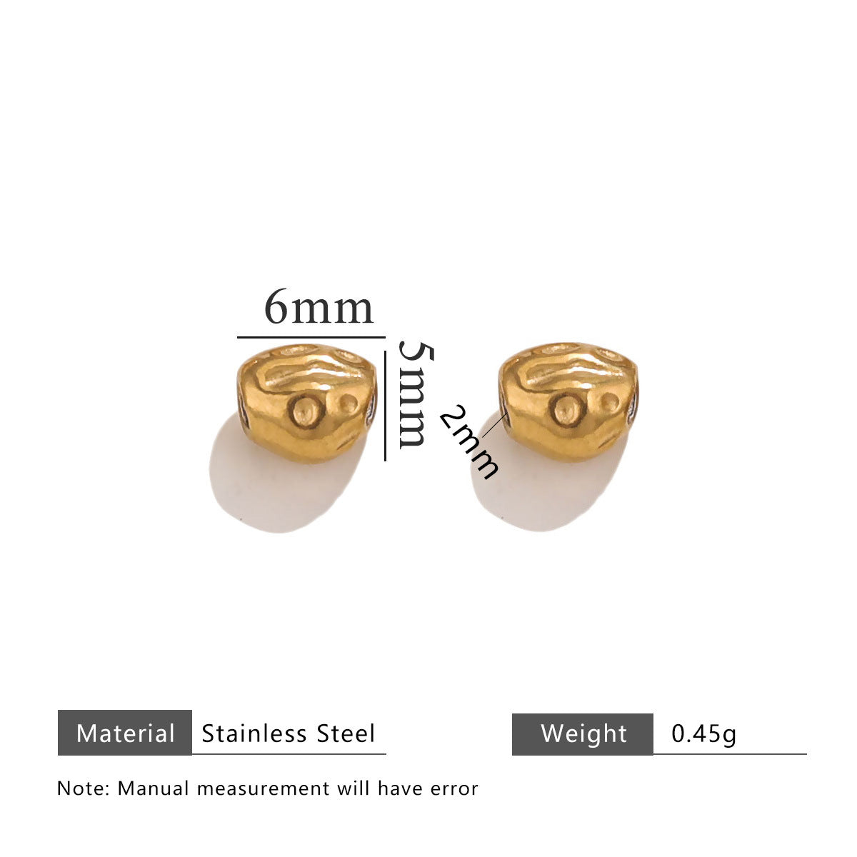 Wholesale 20pcs/pack stainless steel baroque wind beads