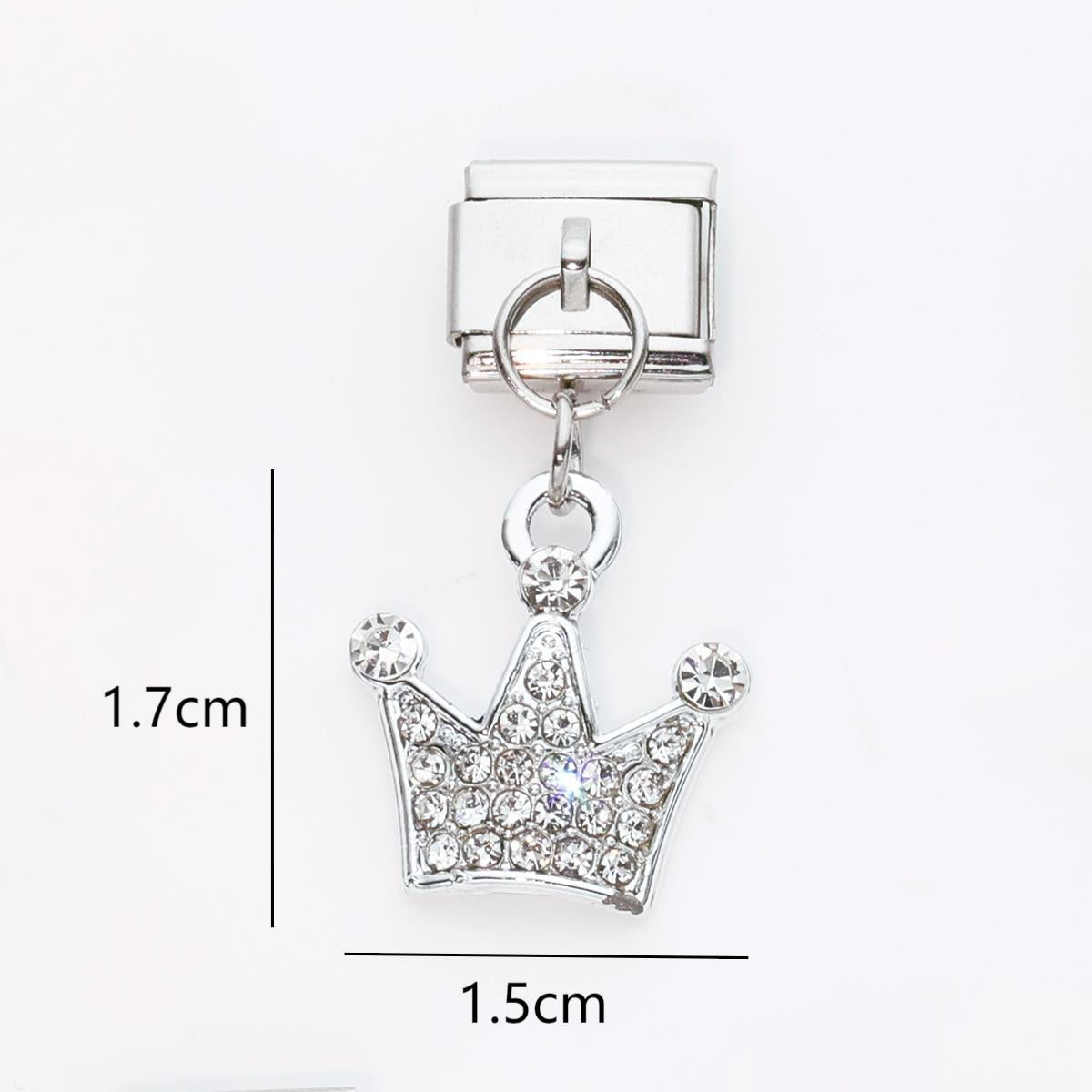 Wholesale 10pcs Italian Charm Bracelet 9mm DIY Splicing Heart Star Series Stainless Steel Composable Bracelet