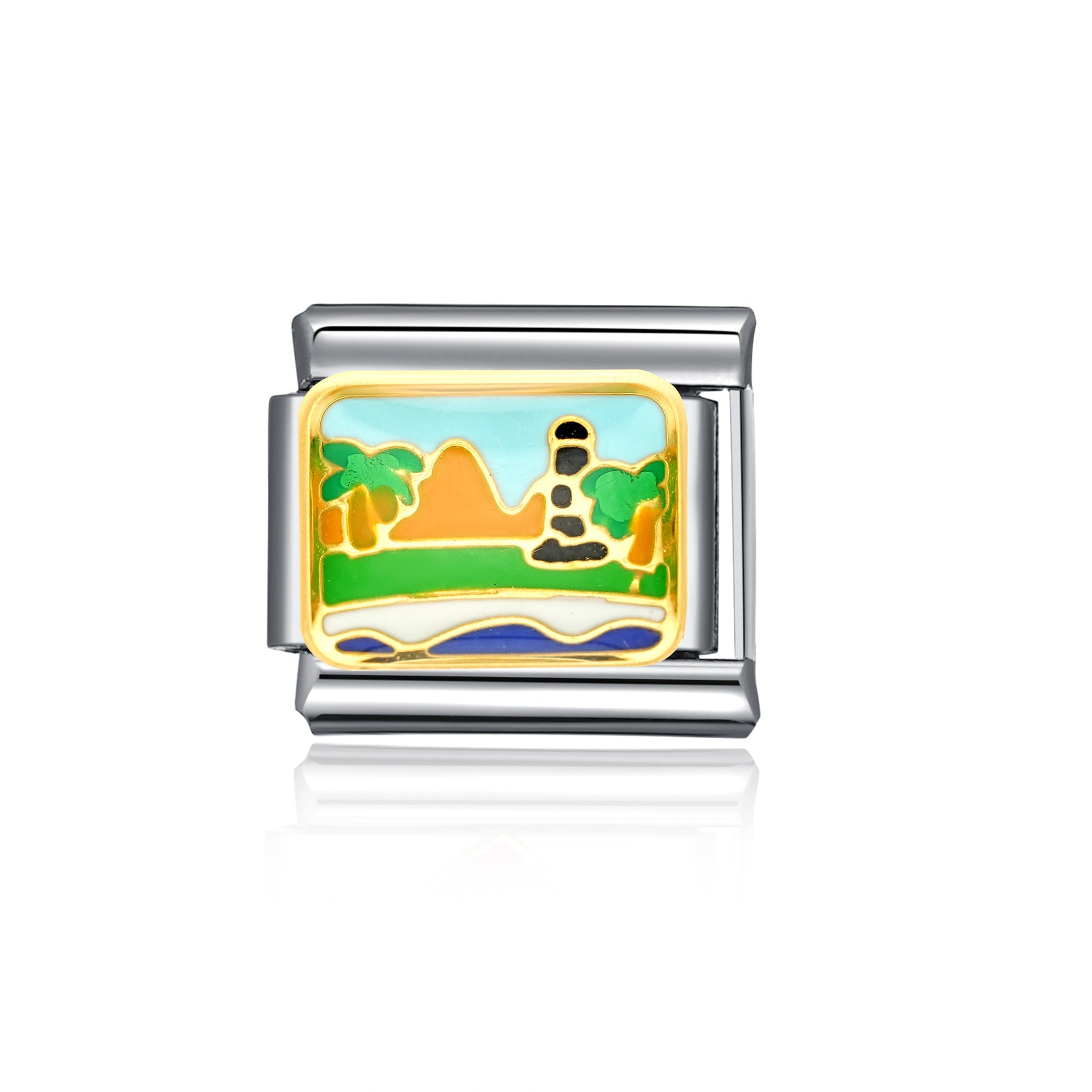 Großhandel italienisches Charmearmband 9mm DIY Spleißen süßer kreativer Anhänger Edelstahl komponierbares Armband