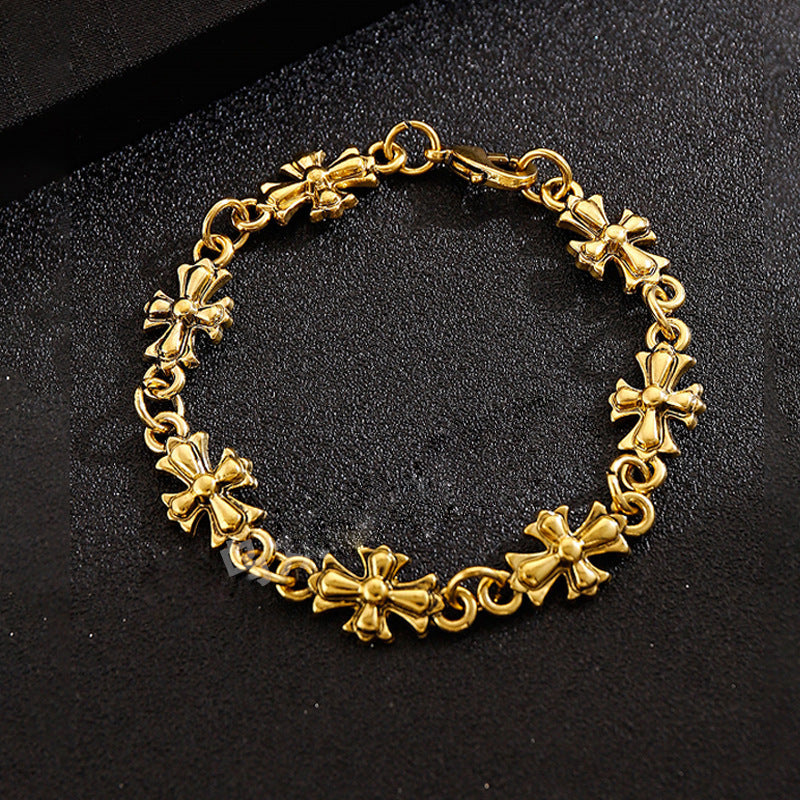 Wholesale Alloy Cross Bracelet Unisex Vintage Fashion Jewelry Accessory Gift Travel Souvenir