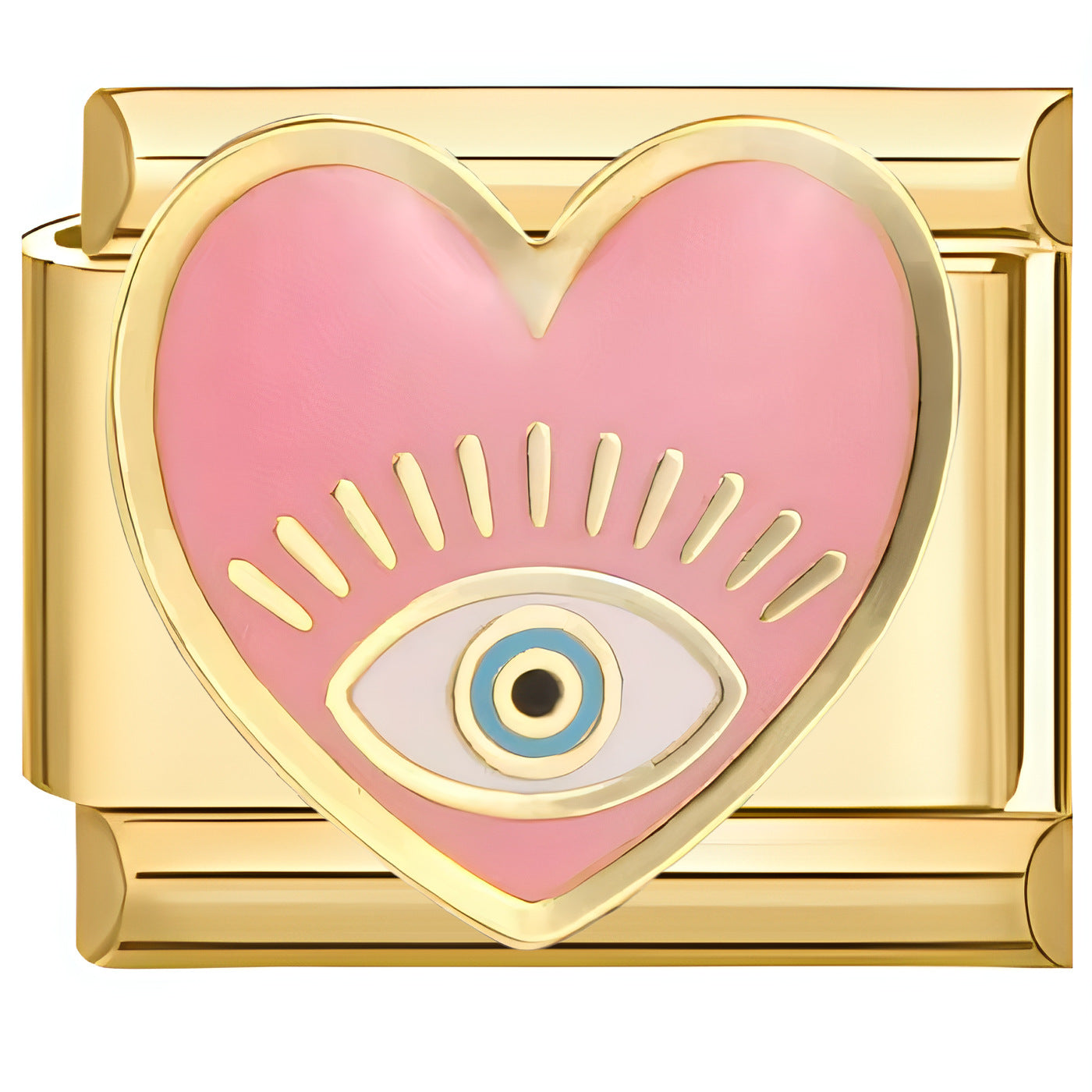 Wholesale Italian Charm Bracelet 9mm DIY Splicing Lovely Heart Stainless Steel Composable Bracelet