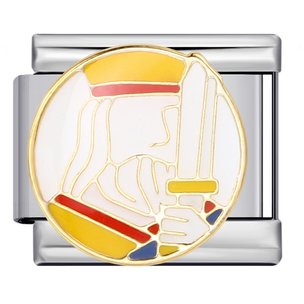 Wholesale Italian Charm Bracelet 9mm DIY Splicing Removable Poker Chips Stainless Steel Composable Bracelet