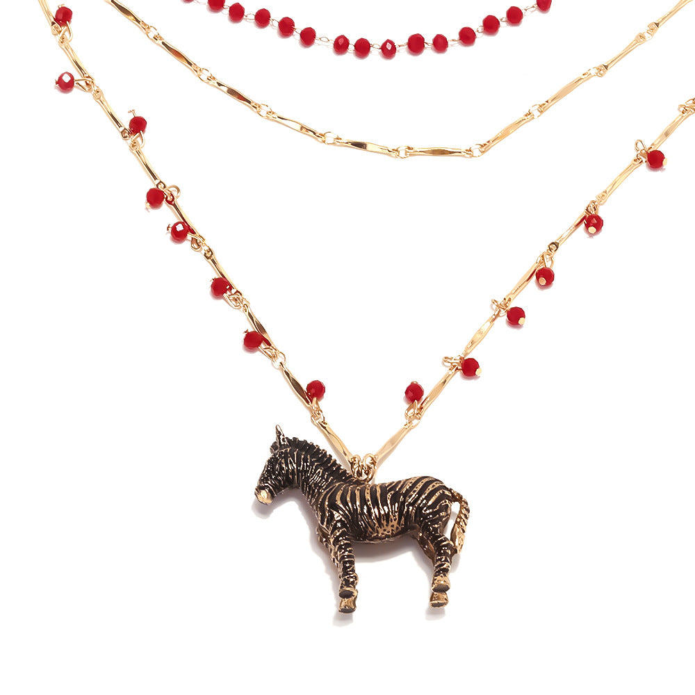 Wholesale Light Luxury Style Stacked Multi-Layer Handmade Chain Necklaces