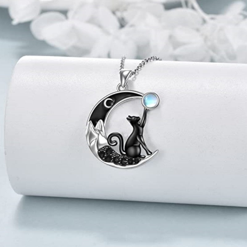 Wholesale Moon Pendant Cat Necklace  ACC-NE-YingHao007