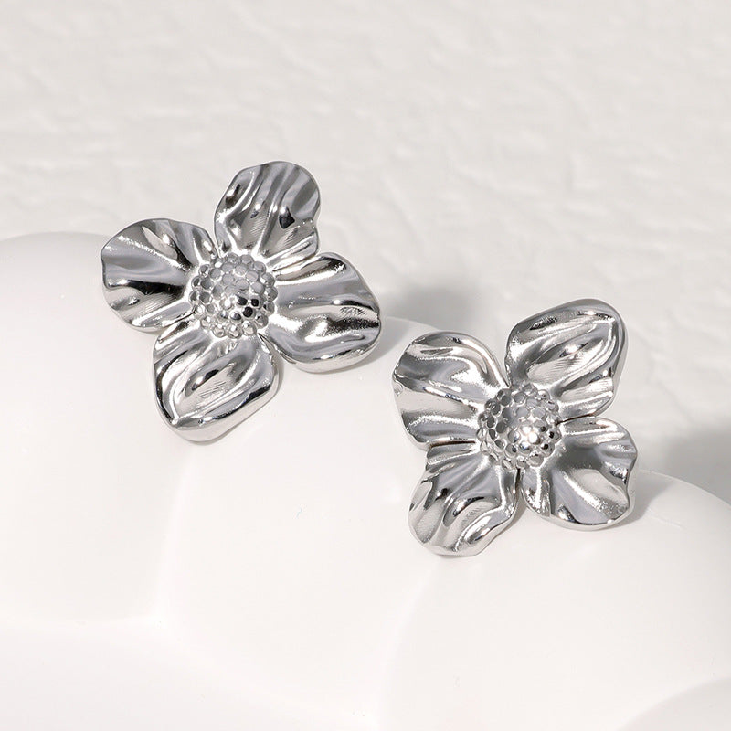 Wholesale Metal Stainless Steel Earrings Ear Studs ACC-ES-Manguo001