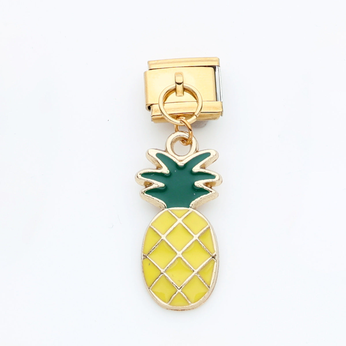 Wholesale 10pcs Italian Charm Bracelet 9mm DIY Splicing Cute Fruit Pendant Stainless Steel Composable Bracelet