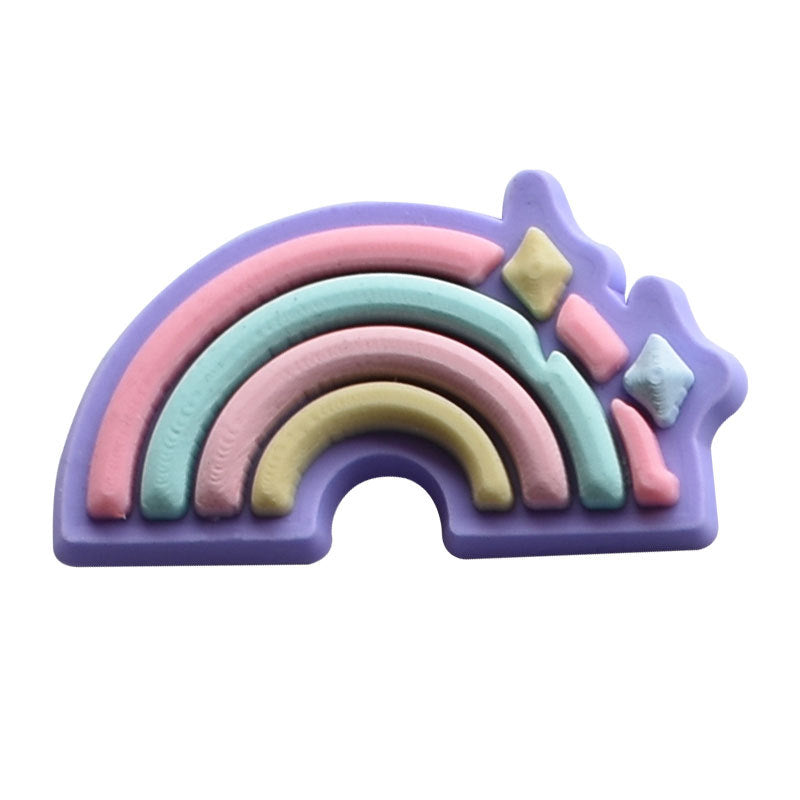 Wholesale Random 100pcs Cartoon Unicorn Hole Shoes Accessories Shoes Charms ACC-SC-RYY040