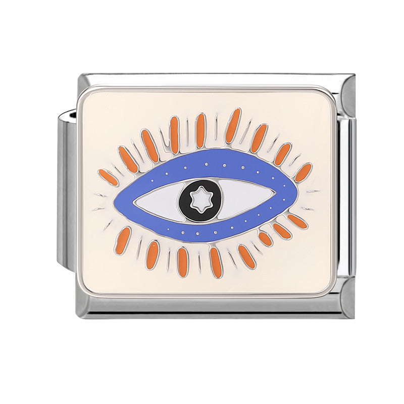 Wholesale 9mm Italian Charm Starter Bracelets DIY square Single Section Creative Stainless Steel Composable Bracelet