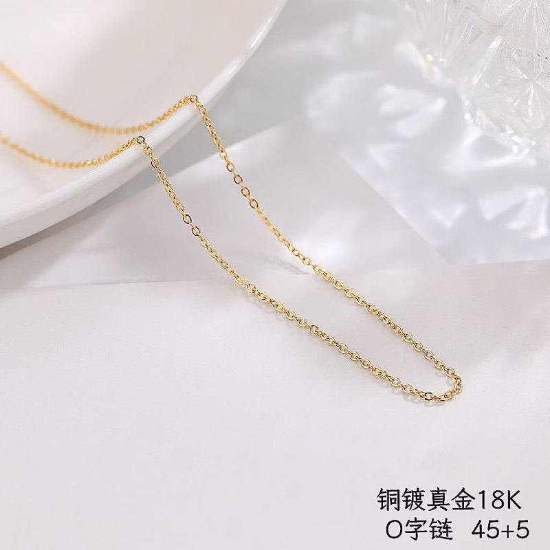 Wholesale Trendy Five-Petal Flower Pendant Necklace Copper Gold Plated Pink Zircon Fashion Jewelry Accessory