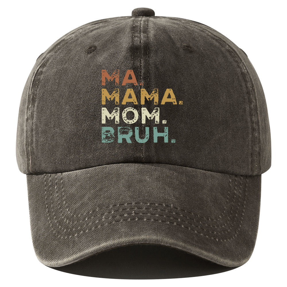 Wholesale Printed Letter Distressed Washed Cotton Retro Soft Top Baseball Cap Hat ACC-HT-BenDe004