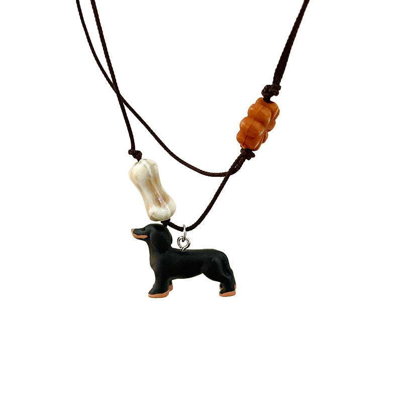 Wholesale Cute puppy light luxury sweater chain