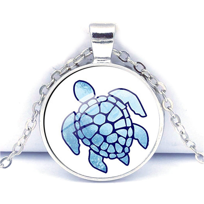 Wholesale Colored Turtle Time Gem Necklace ACC-NE-JiaYun002
