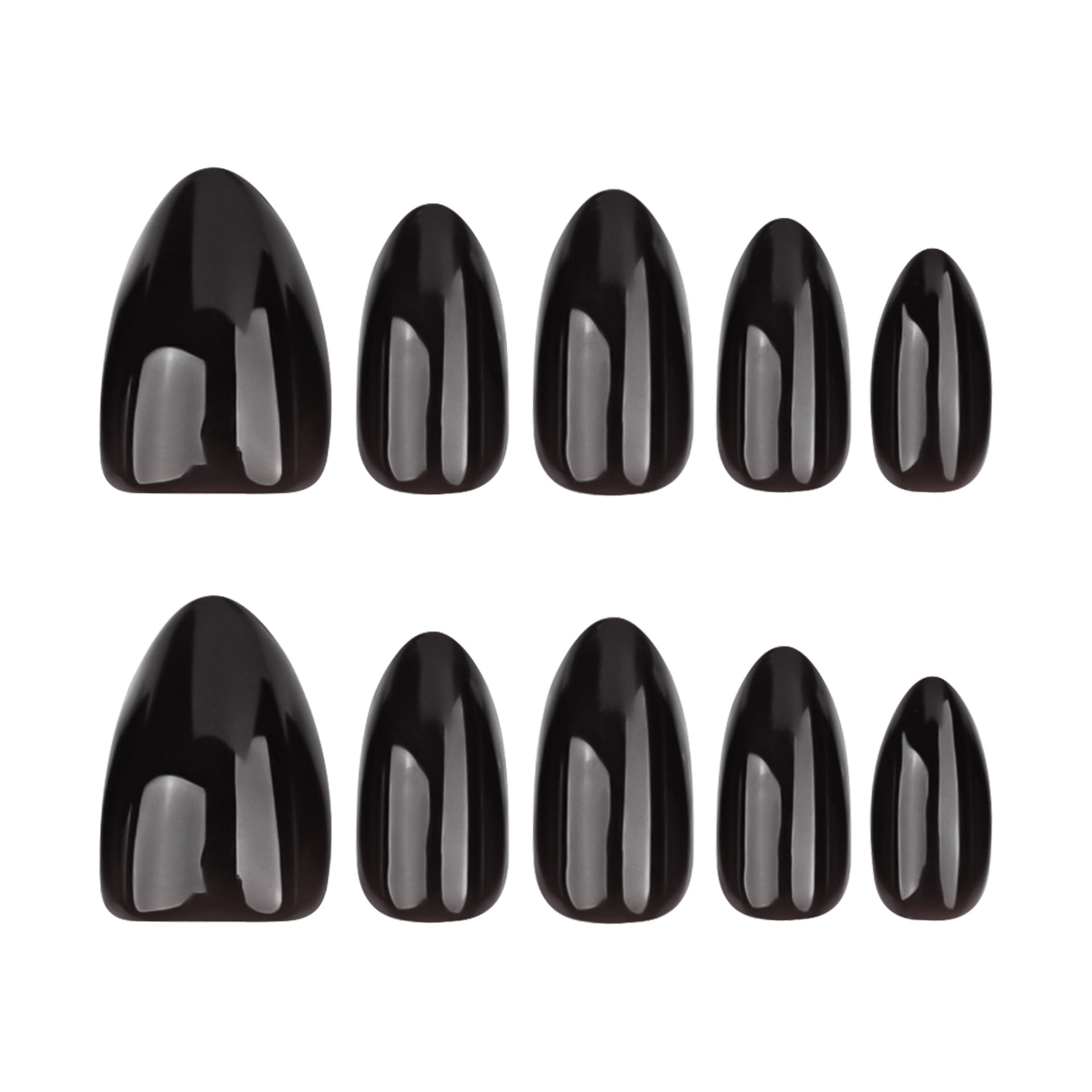 Wholesale 30 Pieces/box Black Solid Nails Kits Nail Stickers