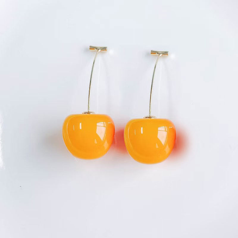 Wholesale Cherry  Light Luxury Niche Earrings