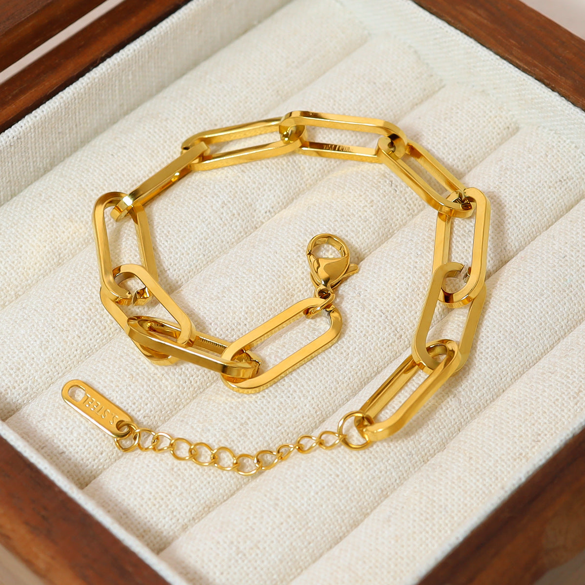 Wholesale Titanium Steel Bracelets 18K Gold Plated Bracelet ACC-BT-Mingl002