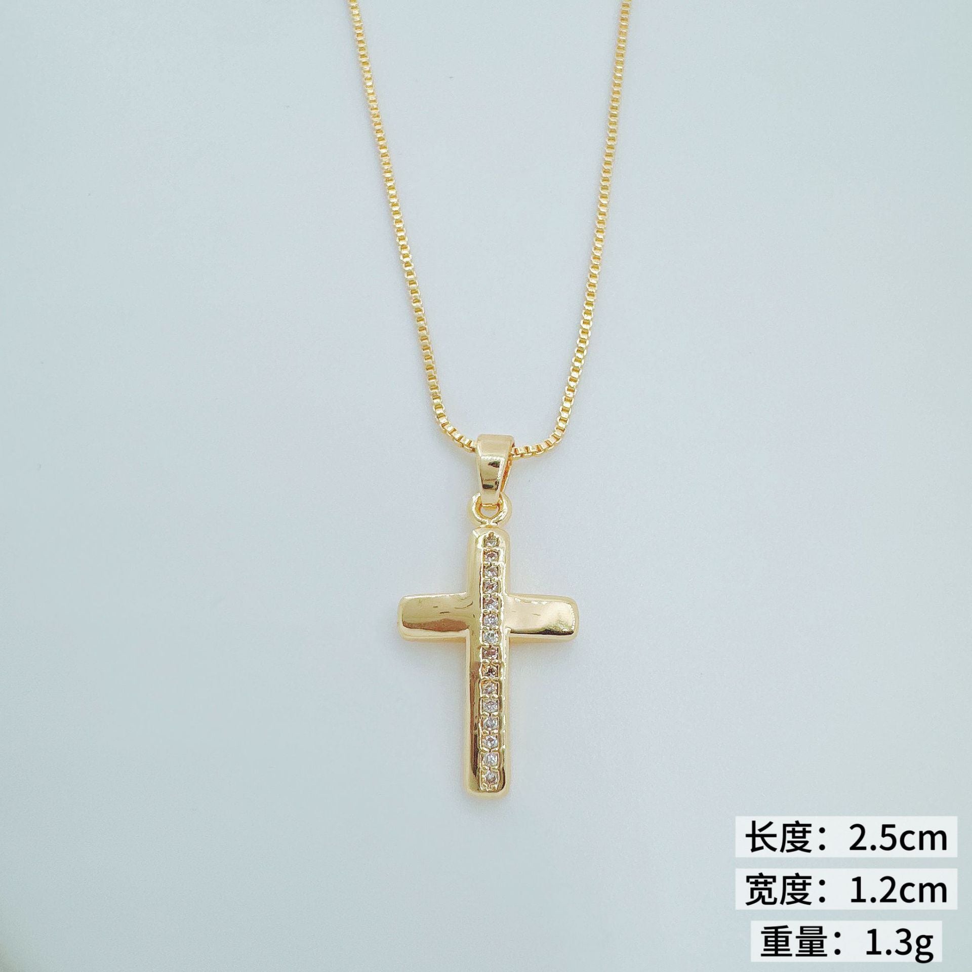 Wholesale French Vintage Cross Pendant Full Rhinestone Boutique Jewelry Gift
