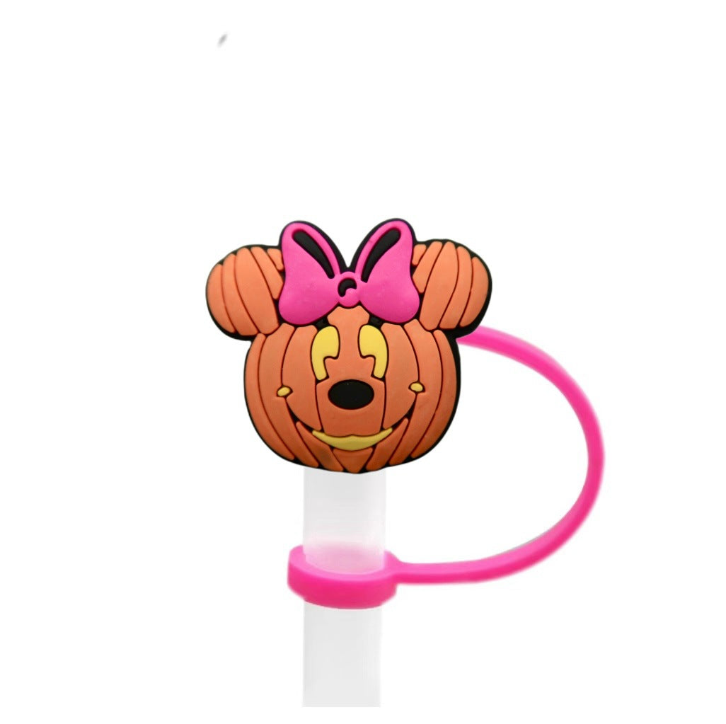 Wholesale 10pcs Christmas theme ideas 8/ 10mm Straw Cover Straw Tube Cap